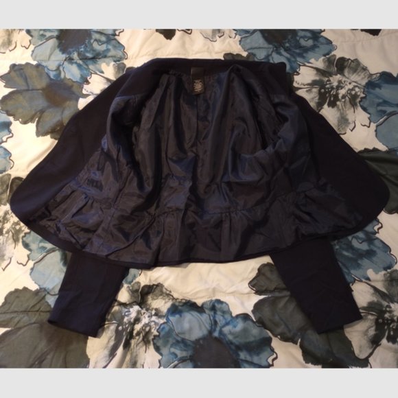 New with Tags Covington Petite Peplum Suit Jacket, Navy, Size 10P - Picture 3 of 6